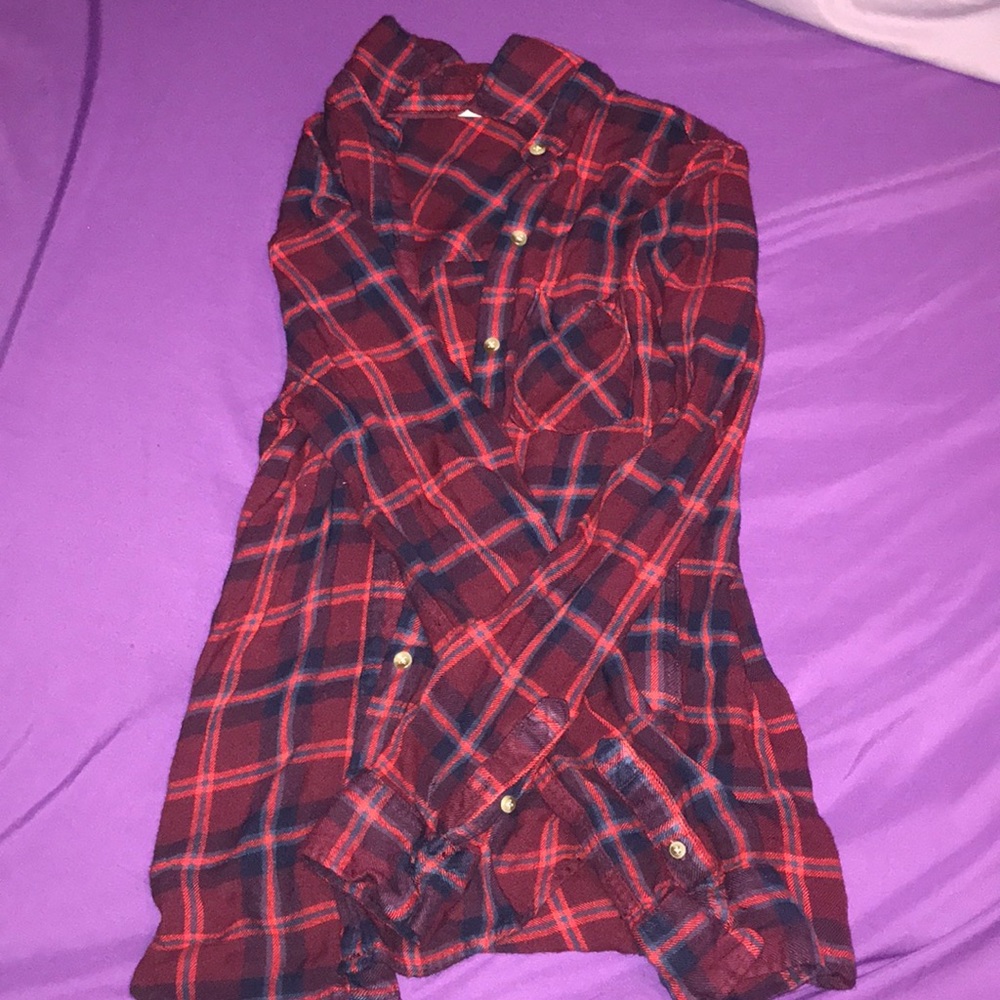 plaid AE long sleeve